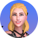 Vibeke's avatar in a circle