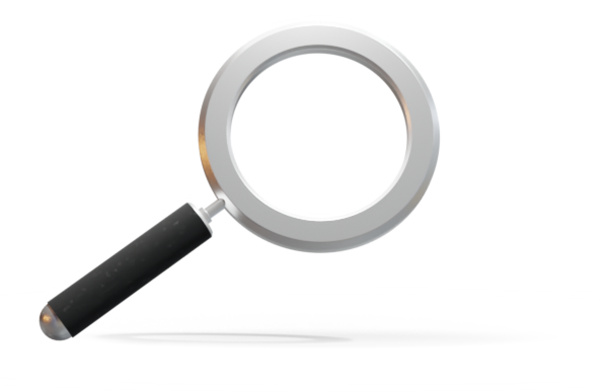 Magnifying glass for search function