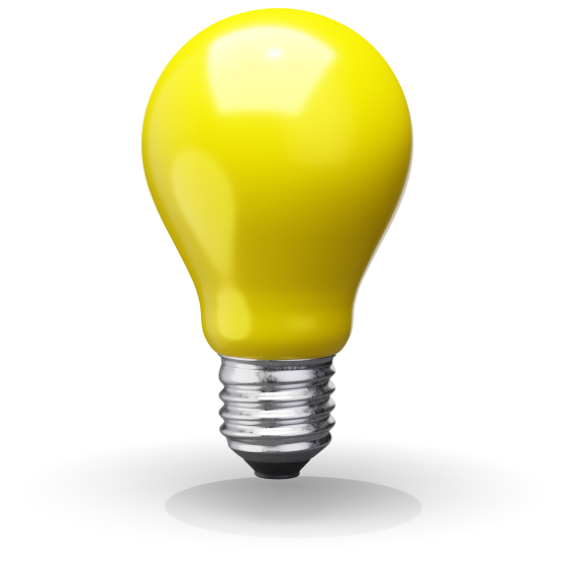 Yellow math study tips lightbulb