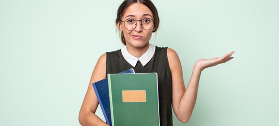 Young girl uncertain about what to study