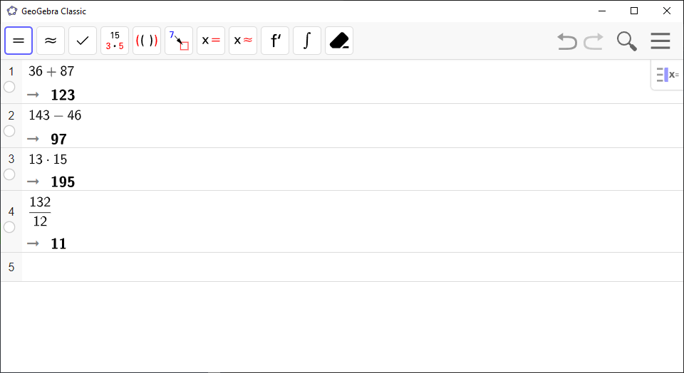 How to Use the CAS Calculator in GeoGebra House of Math