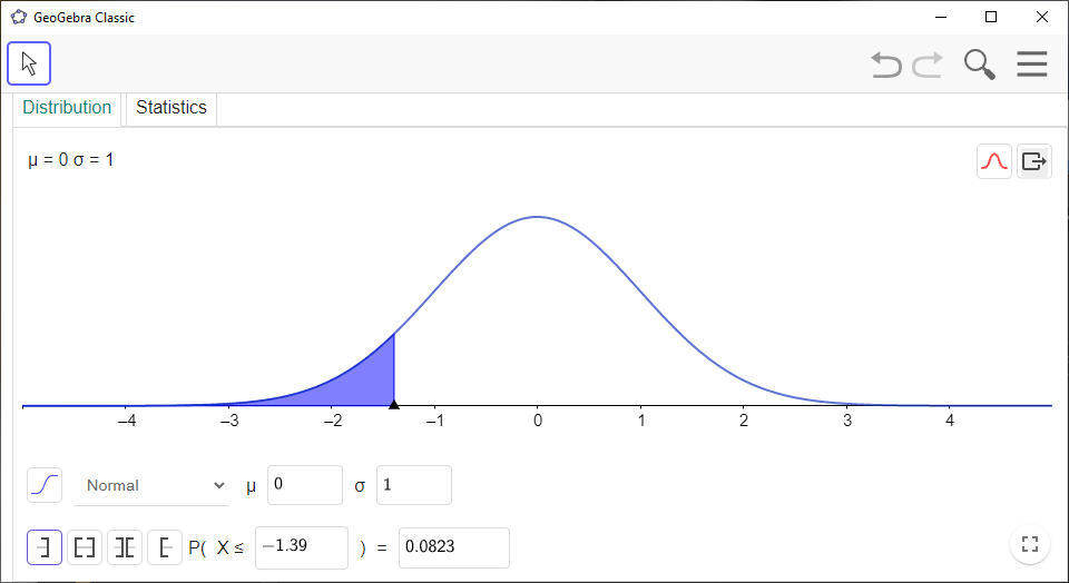 Hypothesis Testing with Normal Distribution in GeoGebra House of Math