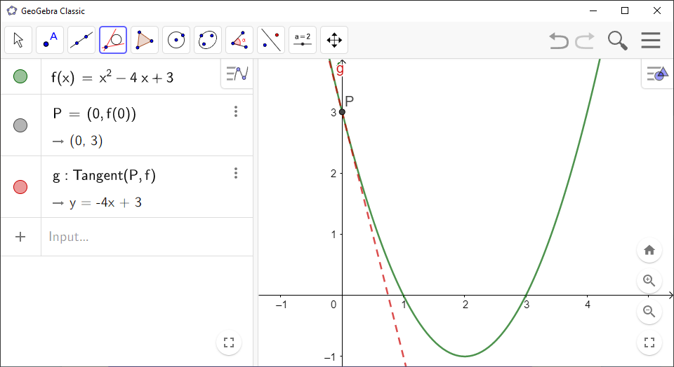 How to Draw a Tangent to a Curve in GeoGebra House of Math