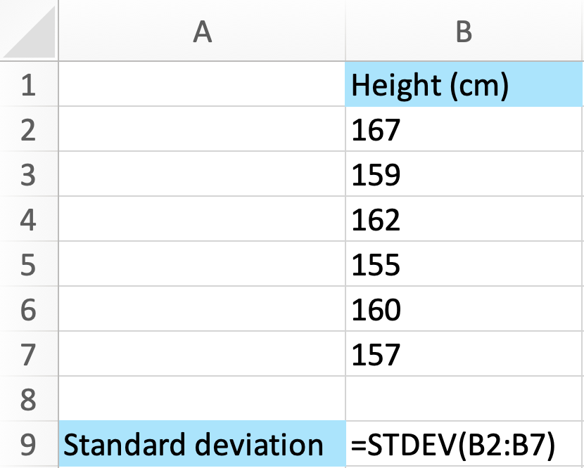 How to Calculate Standard Deviation in Excel House of Math