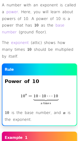 Article on What Are Powers of 10?