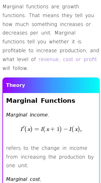 Article on Marginal Revenue, Marginal Cost and Marginal Profit