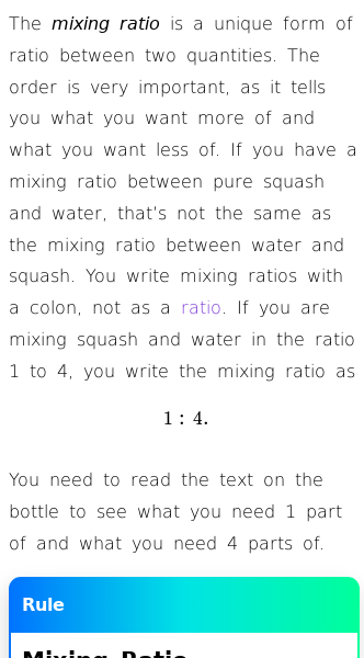 Article on What Does Mixing Ratio Mean?