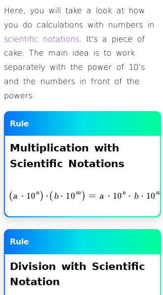 Article on How to Calculate with Scientific Notation