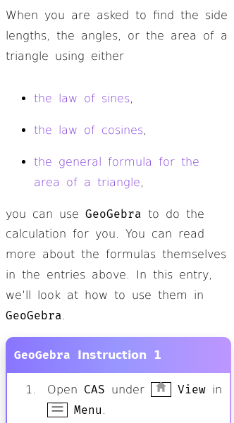 Trigonometric Calculations in GeoGebra | Free Guide | House of Math