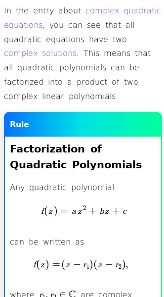 Article on How to Factorize Complex Polynomials