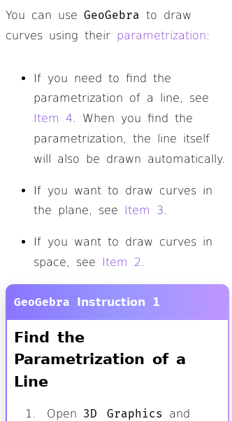 Article on Parametrization of Curves with GeoGebra