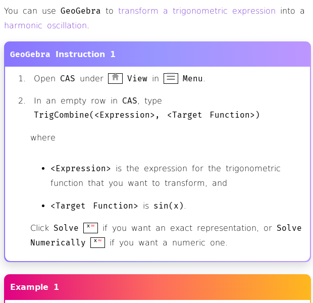 Trigonometric Calculations in GeoGebra | Free Guide | House of Math