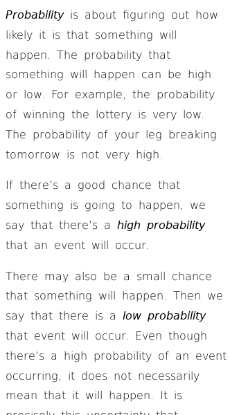 Article on What Is Probability?