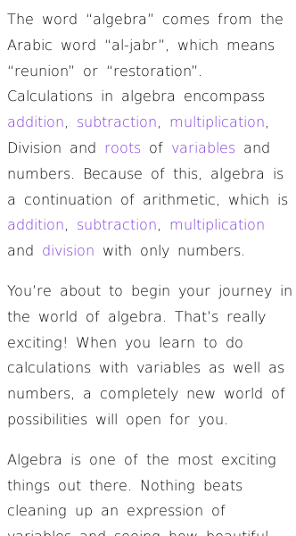 Article on Why You Need Algebra