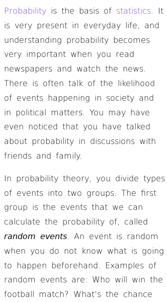 Article on How Probability Is Used in Real Life