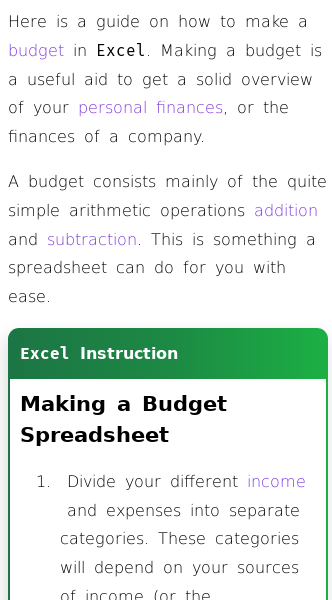 Article on How to Create an Excel Budget