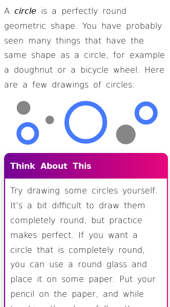 Circles | Geometry | Free Online Math Encyclopedia | House of Math
