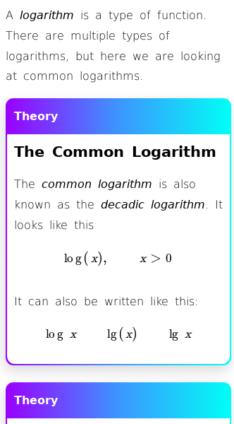Article on What Is a Logarithm?