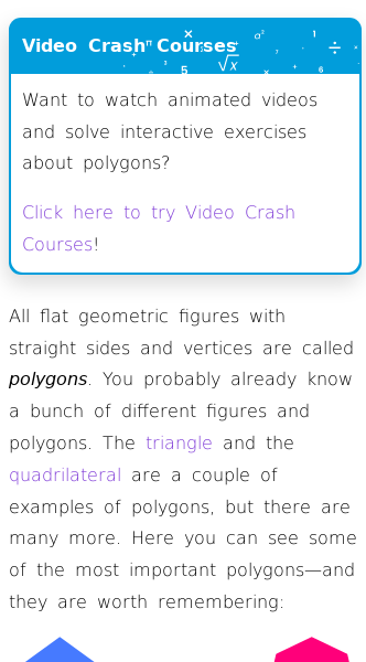 Article on What Does Regular Polygon Mean?