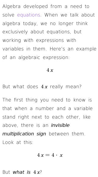Basic Algebra | Free Math Encyclopedia | Easy Language | House of Math
