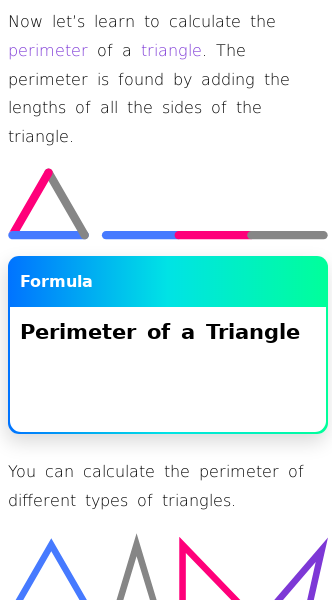 Article on What Is the Formula for the Perimeter of a Triangle?