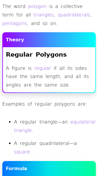 Article on What Are the Angles of a Regular Polygon?