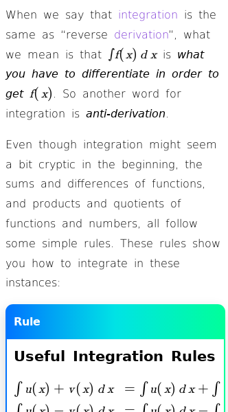 Article on Which Basic Relations in Integration Should You Know?