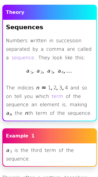 Article on How Do You Find the n-th Term in a Sequence?