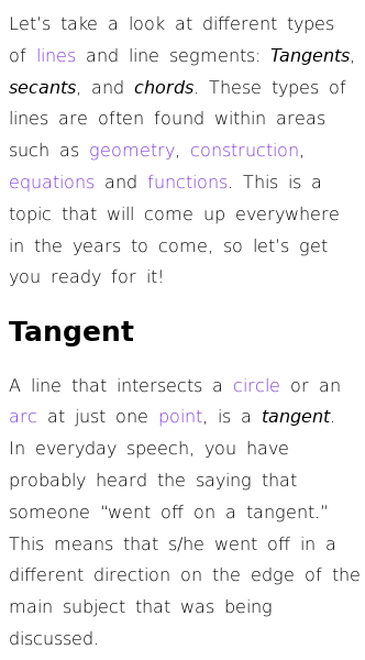 Article on How Are Tangent, Secant and Chord of a Circle Related?