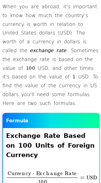 Article on How Currency Exchange Works