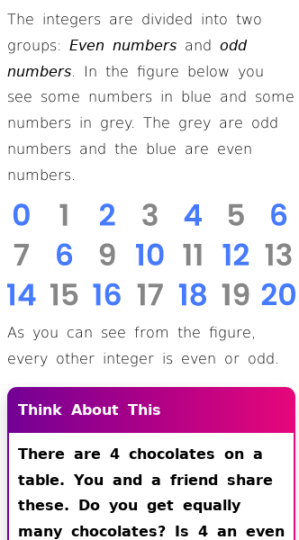Article on What Are Even and Odd Numbers?