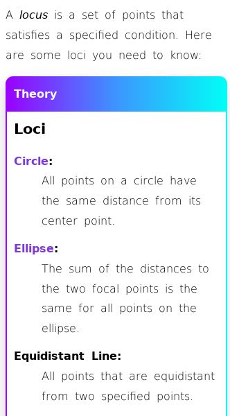 Article on What Are Loci in Geometry?