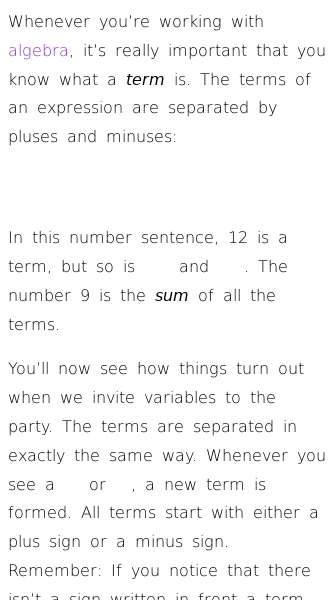 Article on What Are Variable Terms?
