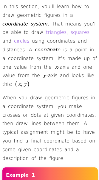 Article on How to Draw in a Coordinate System