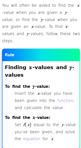 Article on How to Find x and y Values of a Function