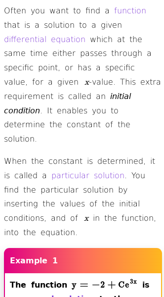 Article on How to Solve First Order Differential Equations with Initial Conditions