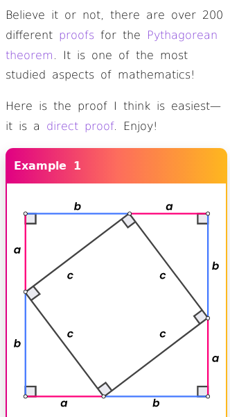 Article on Proof of the Pythagorean Theorem