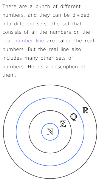 Article on Sets of Numbers