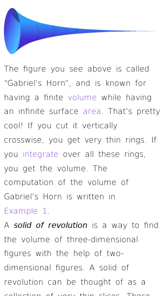 Article on How to Use Solids of Revolution to Find Volumes
