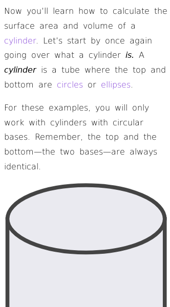 Article on How to Find Surface Area and Volume of a Cylinder