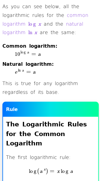 Article on What Are the Logarithm Rules?