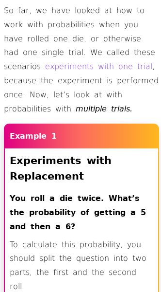 Article on Probability of Success on Multiple Ordered Trials
