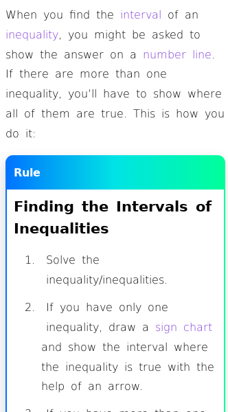 Article on How to Find the Interval of an Inequality