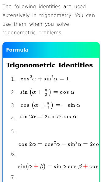 Article on What Are the Trigonometric Identities?