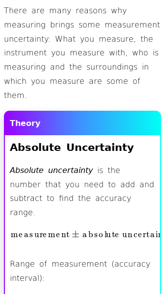 Article on What Does Absolute and Relative Measurement Uncertainty Mean?