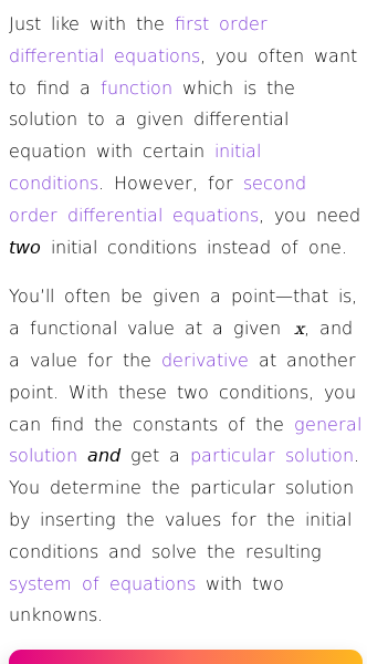 Article on How to Solve Second Order Differential Equations with Initial Conditions