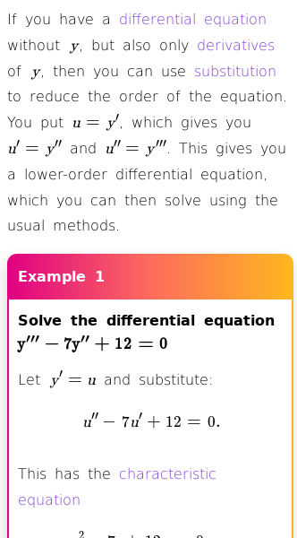 Article on How to Use the Reduction of Order Method for Differential Equations