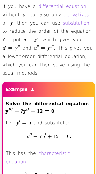 Second Order Differential Equations | Math Encyclopedia | House of Math