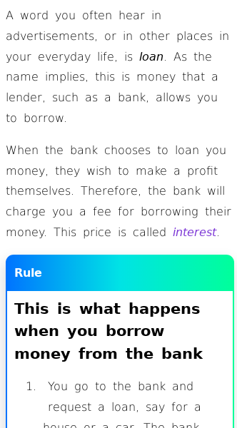 Article on How Do Loans Work?