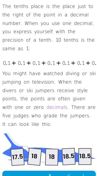Article on Which Number Is in the Tenths Place?